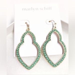 NWT Turquoise Drop Earrings Marlyn Schiff